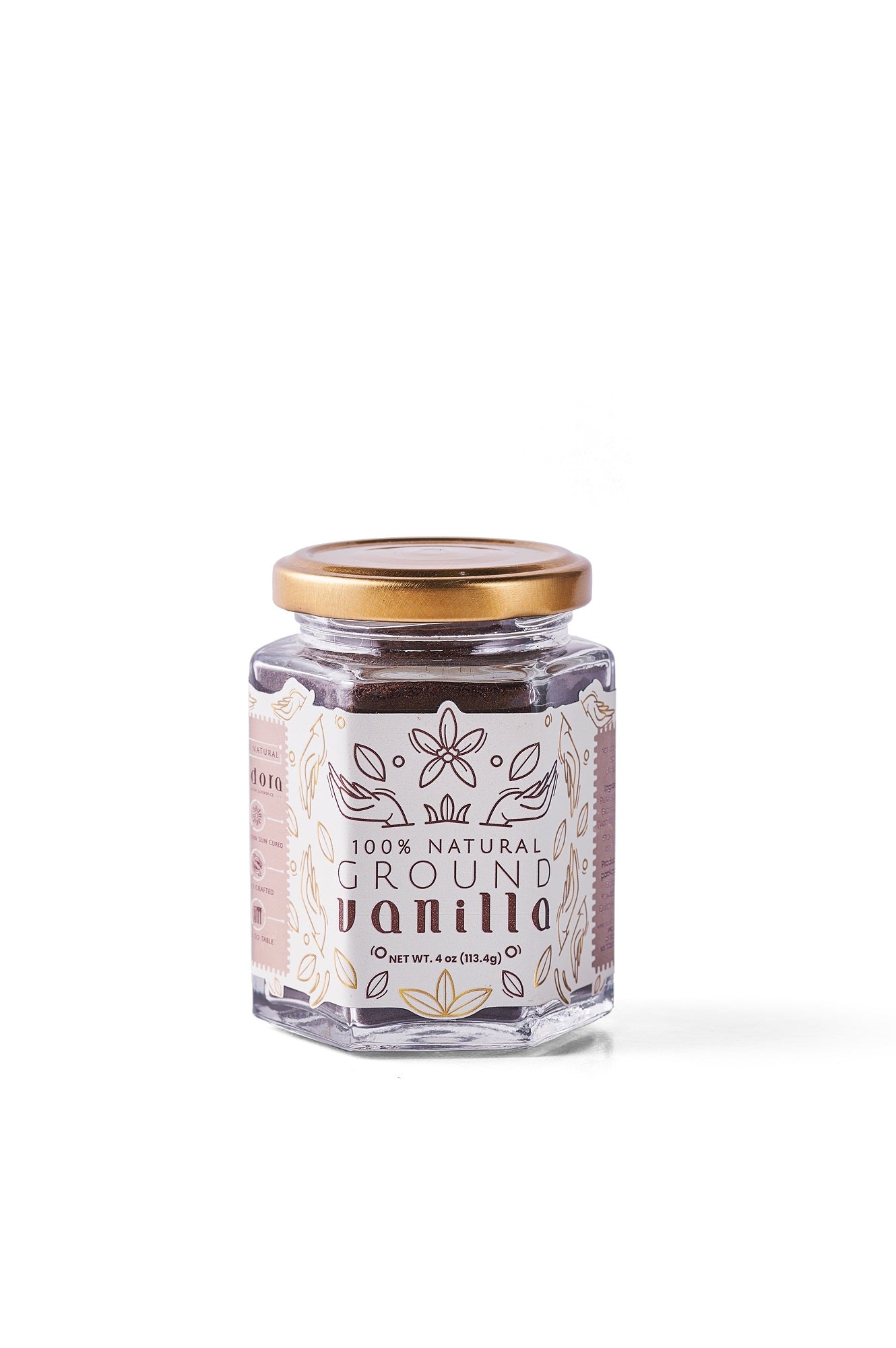 100% Natural Ground Vanilla - Pure Tahitian Vanilla Bean Powder