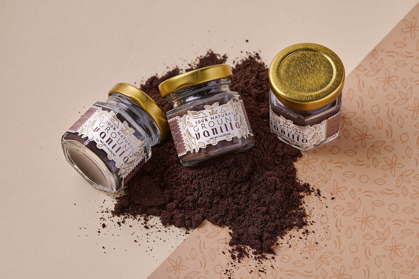 100% Natural Ground Vanilla - Pure Tahitian Vanilla Bean Powder