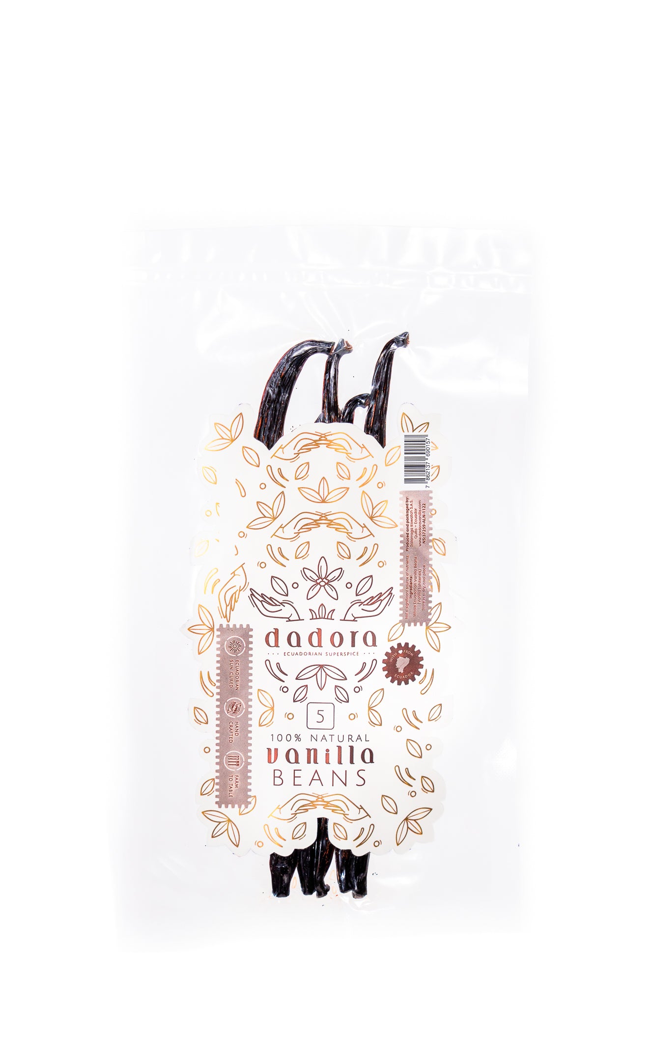 Grade A Tahitian Vanilla -Ecuadorian Grown Tahitensis Vanilla Beans **Farm to table limited harvest**