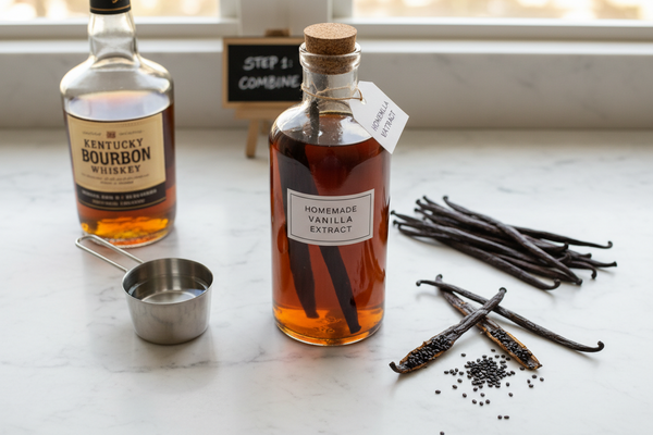 How to Make Vanilla Extract at Home (Complete Guide with Ratios, Alcohol & Bean Types)