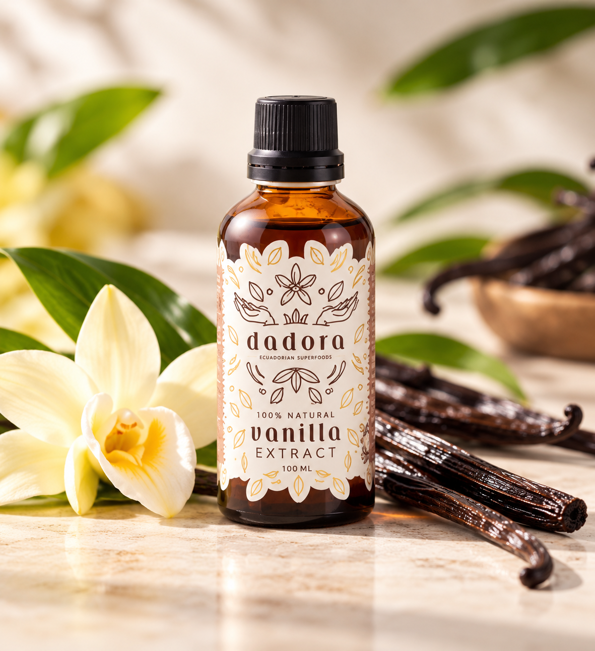 Dadora Pure Tahitian Vanilla Extract - Limited Edition, Gourmet Vanilla
