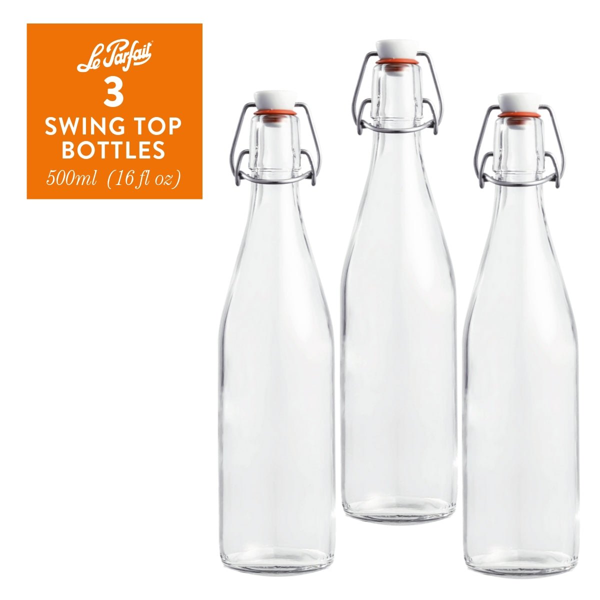 Le Parfait French Glass Swing-Top Bottle for Vanilla Extract