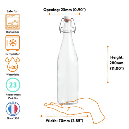 Le Parfait French Glass Swing-Top Bottle for Vanilla Extract